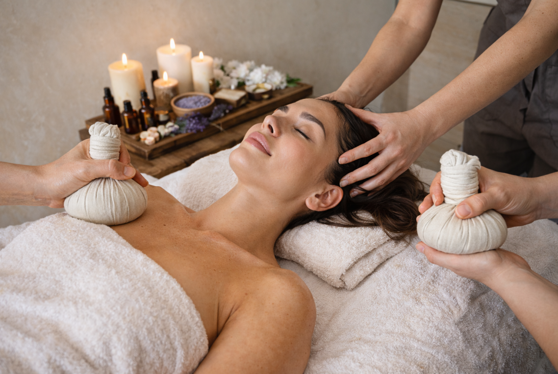 Mediterranean Relaxation Ritual massage with aromatic oils inspired by the Mediterranean coast