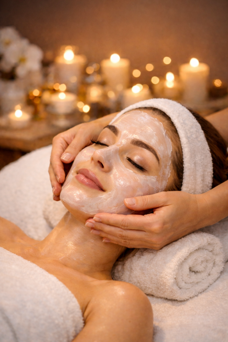 Tratamiento facial reafirmante con masaje lifting